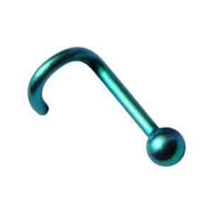 Titanium Ball Nostril Studs - Green