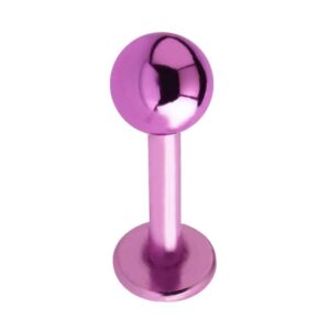 Titanium Labret Studs - Purple