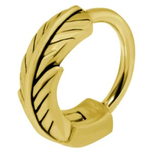 Gold Plated Surgical Steel Helix Ring