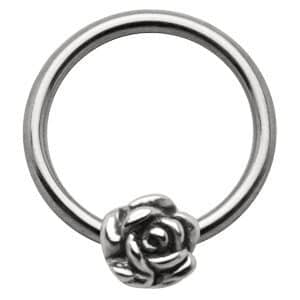 Rose Ball Closure Ring