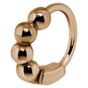 Rose Gold Surgical Steel Helix Ring