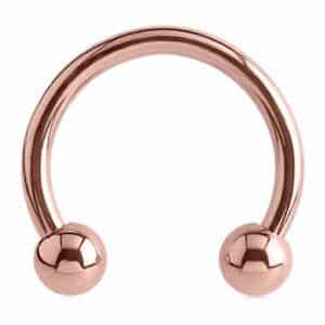 Rose Gold Micro Circular Barbell