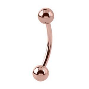 Rose Gold Micro Curved Barbell