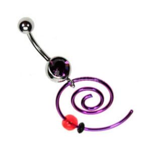 Coil Accessory for Belly Bars - Purple