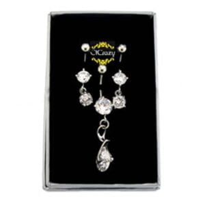 Ear & Navel Banana Bell Gift Set - Teardrop & Round