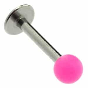 Neon UV Labret Stud - Pink