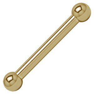 Zircon Gold™ Caviar Threaded Barbell
