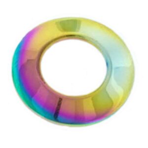 Surgical Steel Nipple Disc - Rainbow Plain