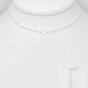 925 Sterling Silver Star Choker