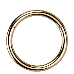 Implant Grade Titanium PVD Rose Gold Hinged Segment Ring - 0.8 x 6mm
