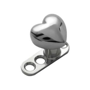Internally Threaded Steel Heart - Large