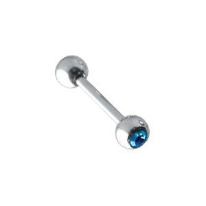 Jewelled Steel Barbells