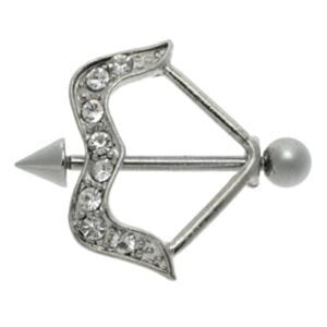 Jewelled Arrow Nipple Shield - Crystal Clear