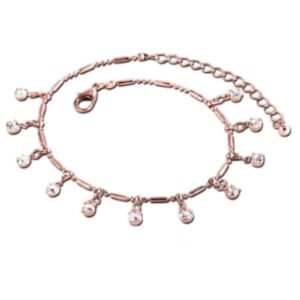 Jewels Dangling Rose Gold Ankle Bracelet