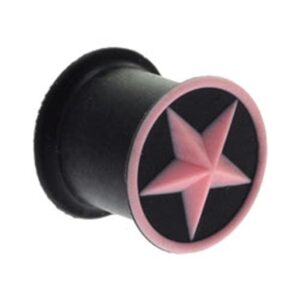 KAOS Silicone Flesh Plug - Star Plug Pink