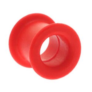 KAOS Silicone Flesh Tunnel - Red