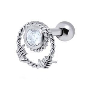 Knotty Rope Helix Ear Piercing