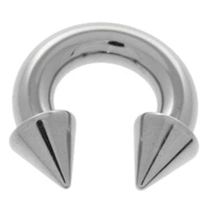 Large Gauge Steel Circular Barbell - Cones