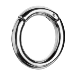 Large Gauge Surgical Steel Hinged Segment Ring <span class="custom_location">10B02UK</span>