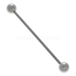 Long Surgical Steel Barbell - 1.6mm