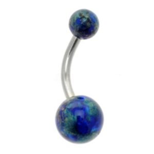 Marble Banana Bell (Blue Azurite)