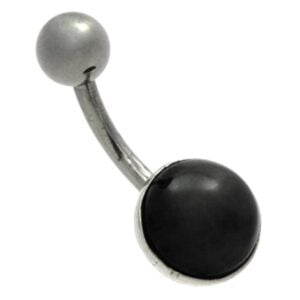 Milk Jewel Belly Bar - Black