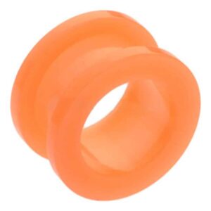Neon Colour Flesh Tunnel - Orange