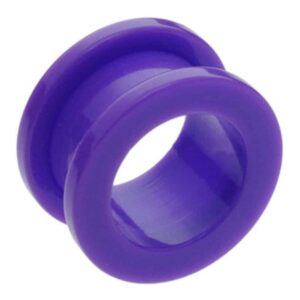 Neon Colour Flesh Tunnel - Purple