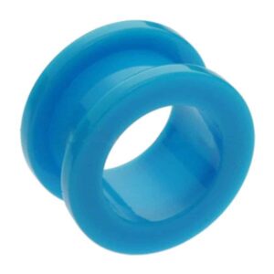 Neon Colour Flesh Tunnel - Turquoise