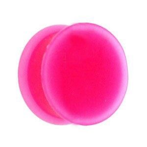 Neon Pink Silicone Flesh Plug