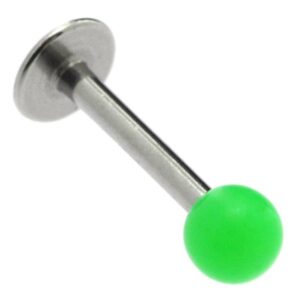 Neon UV Labret Stud - Green