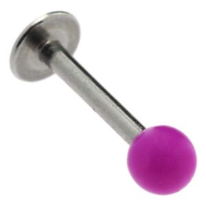 Neon UV Labret Stud - Purple