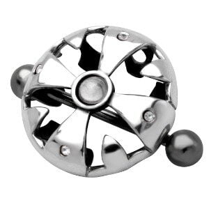 Opal Silver Nipple Shield - Cross Shield