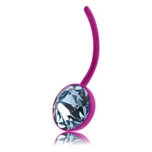 Pink Bio-Flex Jewelled Banana Bell - Light Blue