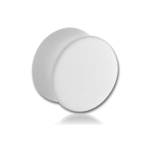 PMMA Double Flared Flesh Plug - White
