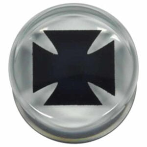 PMMA Double Flared Silhouette Plug - Cross