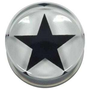 PMMA Double Flared Silhouette Plug - Star