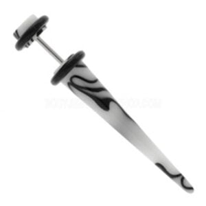 PMMA Fake Stretching Taper - White Marble