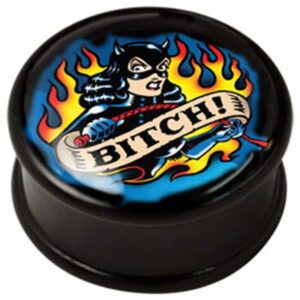 PMMA Ikon flesh plug - Ikon Plug Bitch