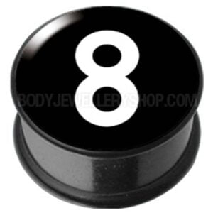 PMMA Ikon flesh plug - Ikon Plug Eight Ball