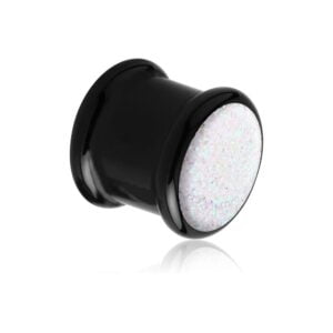 PMMA Ikon flesh plug - Ikon Plug Glitter Silver