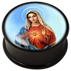 PMMA Ikon flesh plug - Ikon Plug Immaculate Mary