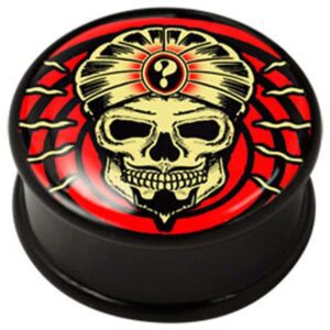 PMMA Ikon flesh plug - Ikon Plug Mystic Skull