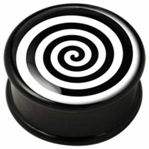 PMMA Ikon Flesh Plug - Ikon Plug Optical Art Spiral