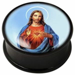 PMMA Ikon flesh plug - Ikon Plug Sacred Jesus