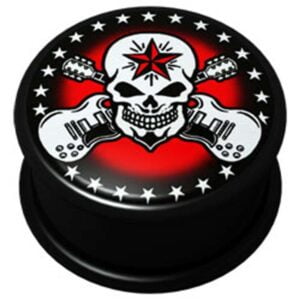 PMMA Ikon flesh plug - Ikon Plug Star Skull