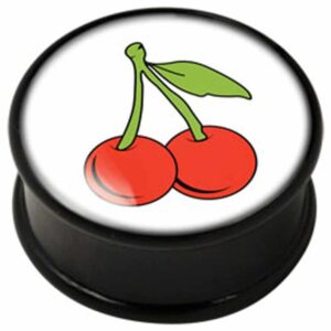PMMA Ikon Flesh Plug - Ikon Plug White Cherries