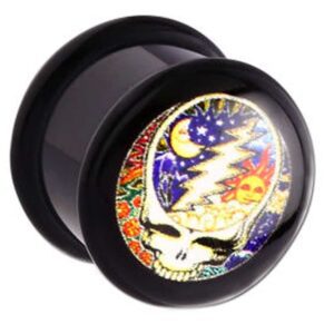 PMMA Ikon Flesh Plug - Solar Skull