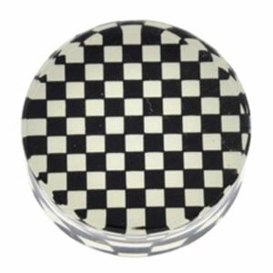 PMMA Mega Silhouette Flesh Plug - Checkerboard