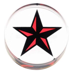 PMMA Mega Silhouette Flesh Plug - Northern Star